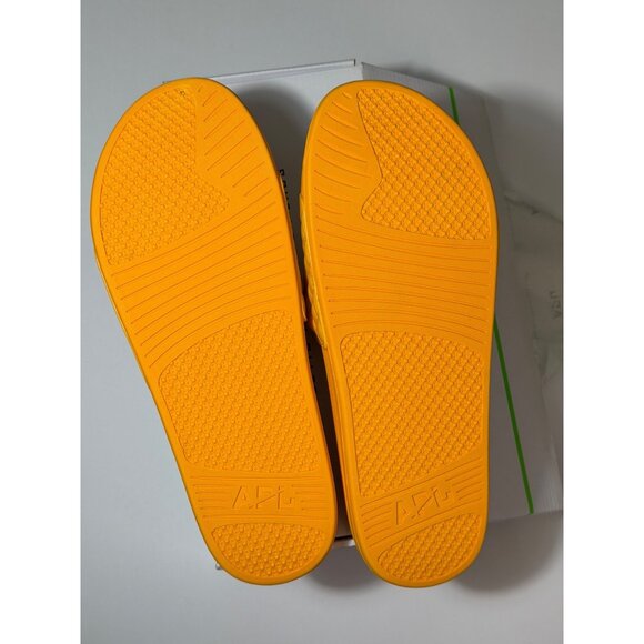 NWB APL Lusso Quilted Slides Sandals Mango Size 14